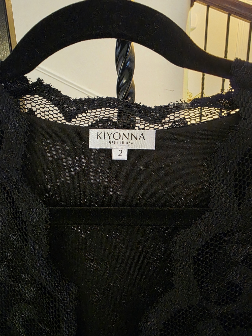 Kiyonna Black Lace Elegant Dress